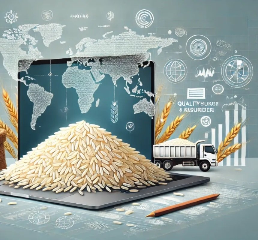 Global export of high-quality rice with digital logistics and worldwide distribution network